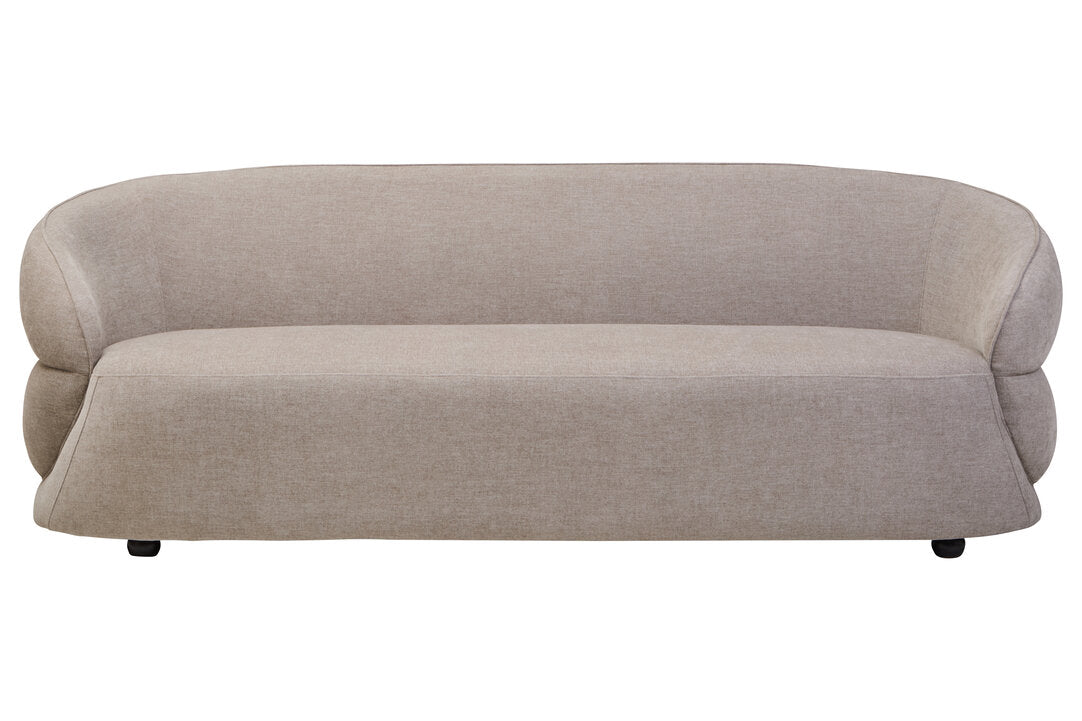 Eden Taupe Chenille Three Seater Sofa