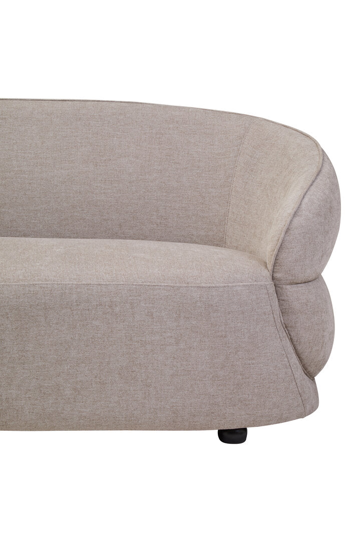 Eden Taupe Chenille Three Seater Sofa