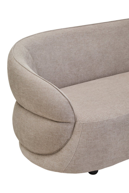 Eden Taupe Chenille Three Seater Sofa