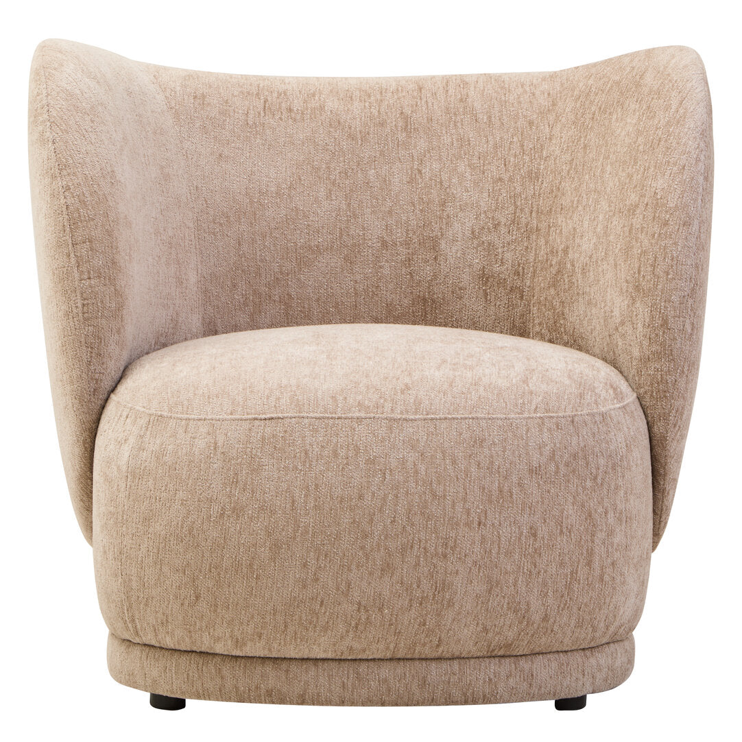 Hamptons Deep Stone Chenille Curved Chair