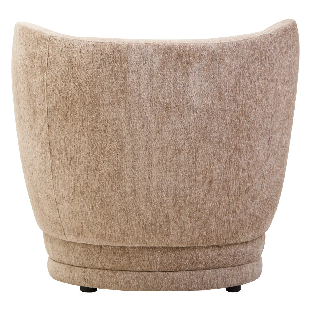 Hamptons Deep Stone Chenille Curved Chair