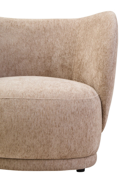 Hamptons Deep Stone Chenille Curved Chair