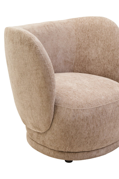 Hamptons Deep Stone Chenille Curved Chair