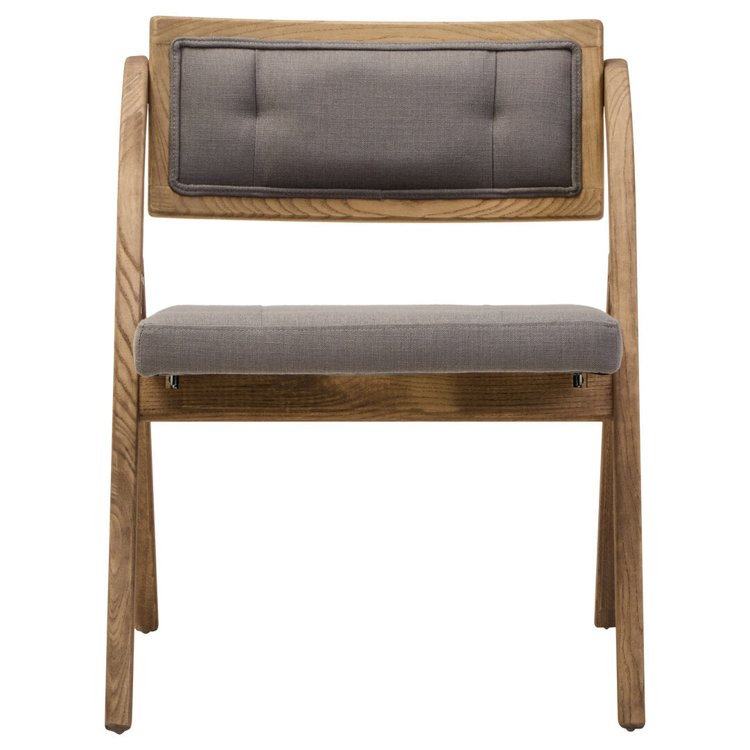 Pacific Grey Wash Elm Wood Folding Chair