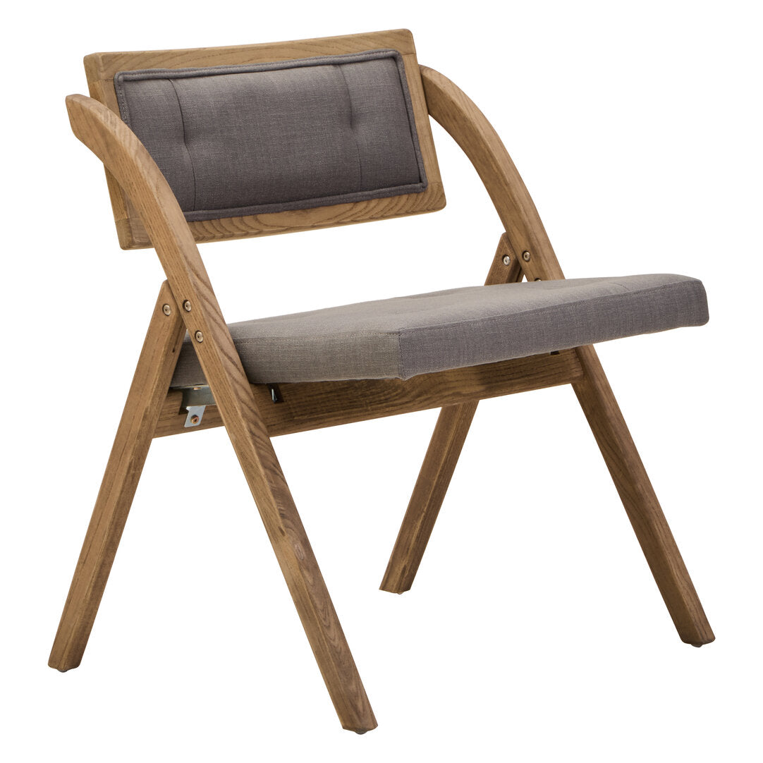 Pacific Grey Wash Elm Wood Folding Chair