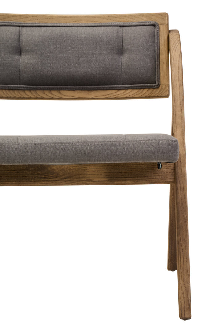 Pacific Grey Wash Elm Wood Folding Chair