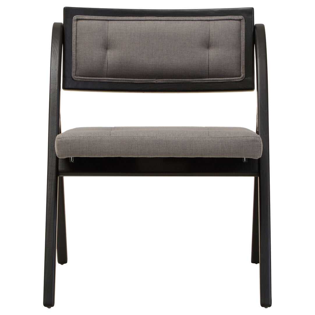 Eti Grey and Black Elm Wood Folding Chair