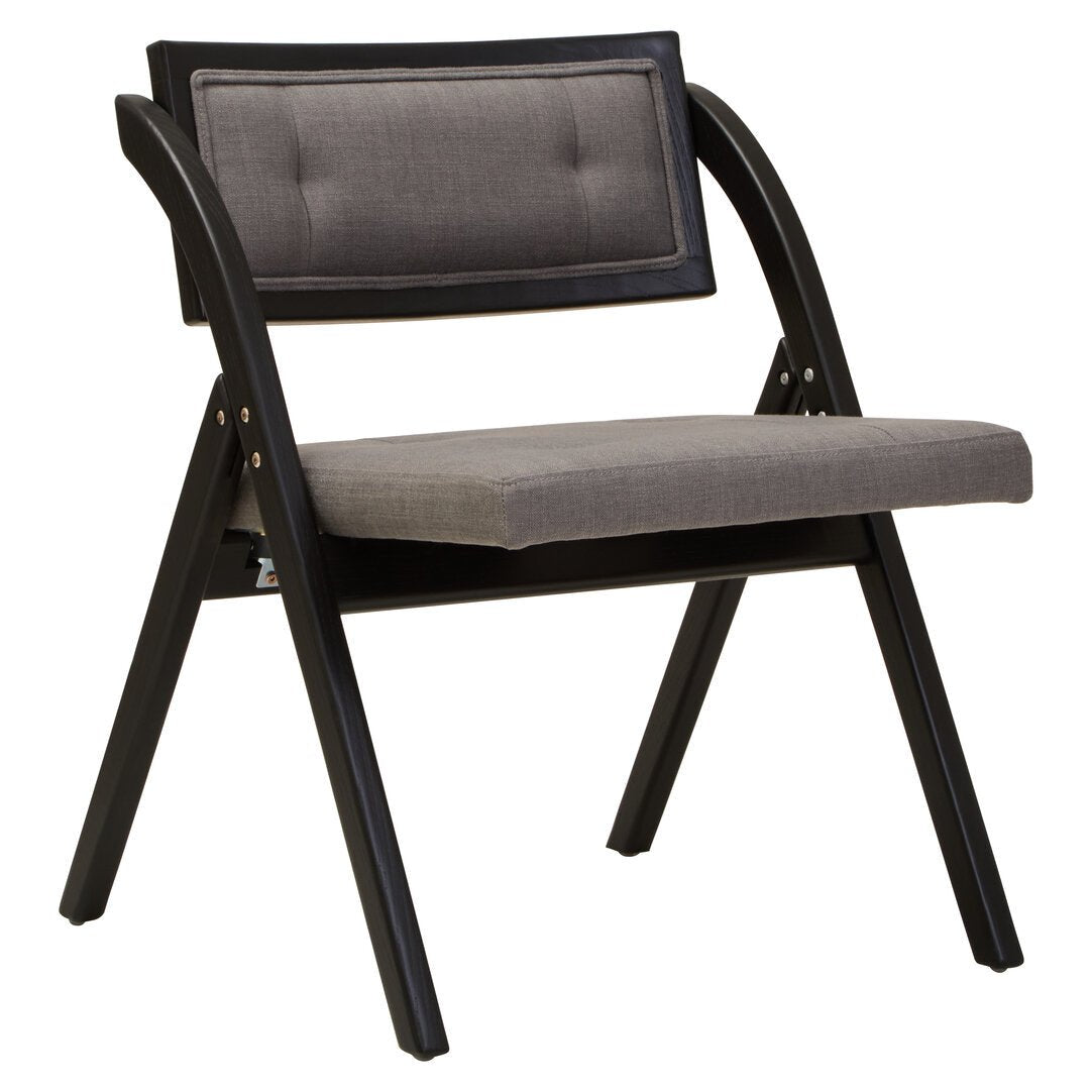 Eti Grey and Black Elm Wood Folding Chair