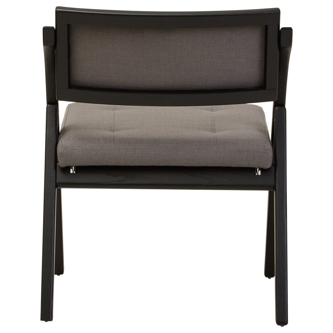 Eti Grey and Black Elm Wood Folding Chair
