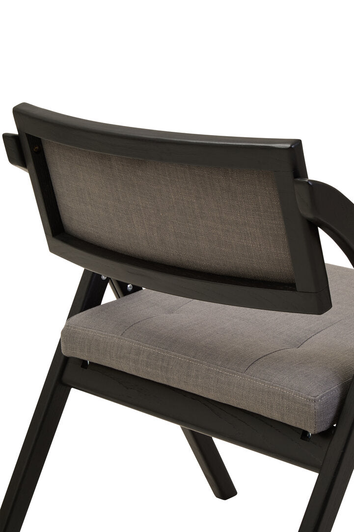Eti Grey and Black Elm Wood Folding Chair