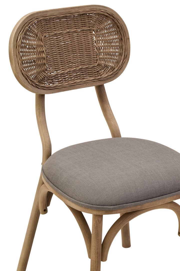 Pacific Grey Wash Elm Wood Dining Chair