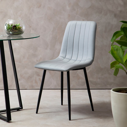 Royale Set Of 4 Light Grey Dining Chairs