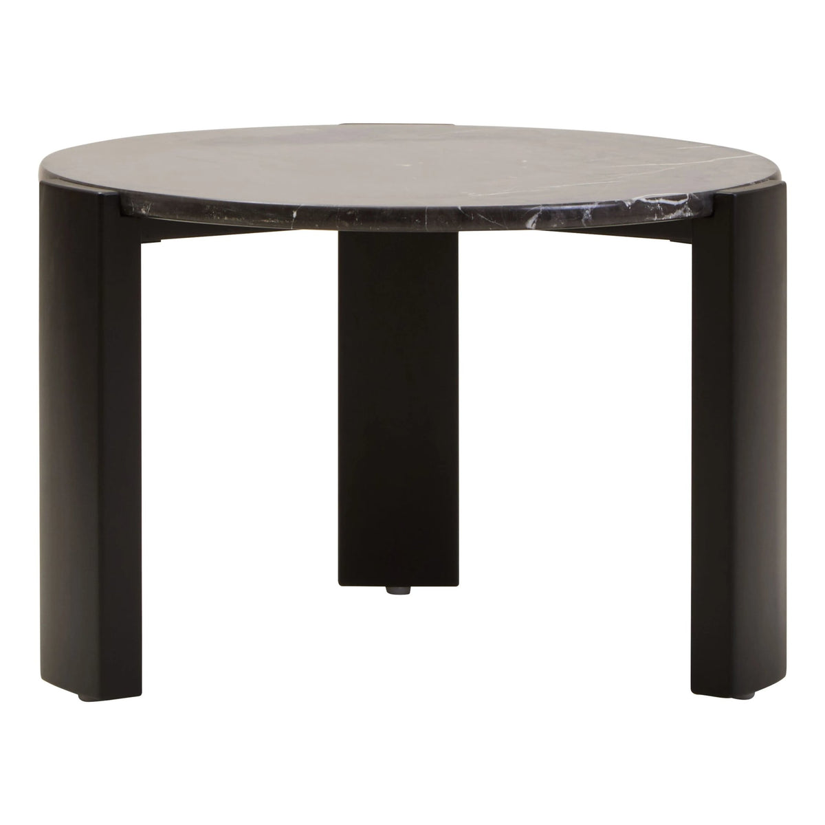 Iberia Black Marble and Acacia Wood Small Coffee Table