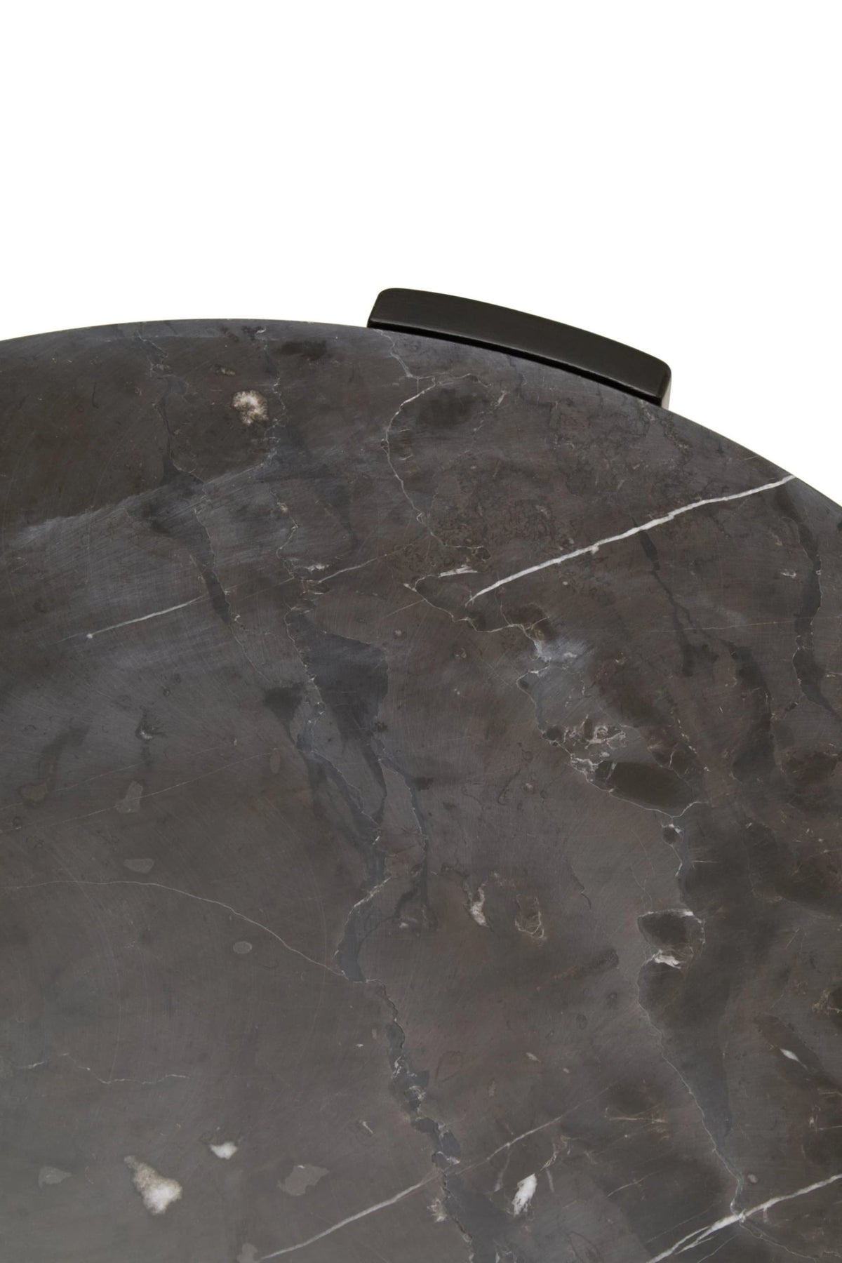 Iberia Black Marble and Acacia Wood Small Coffee Table