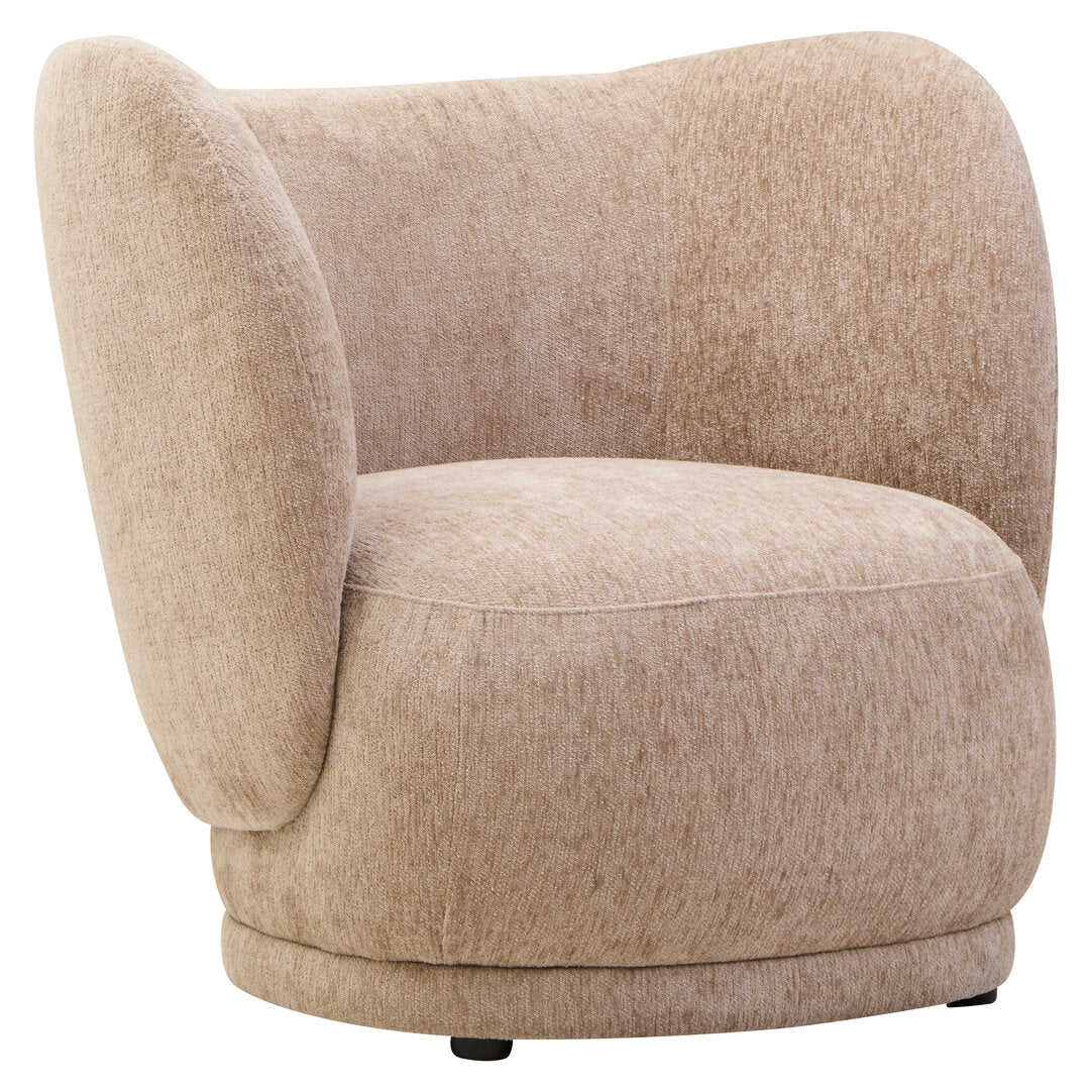 Hamptons Deep Stone Chenille Curved Chair