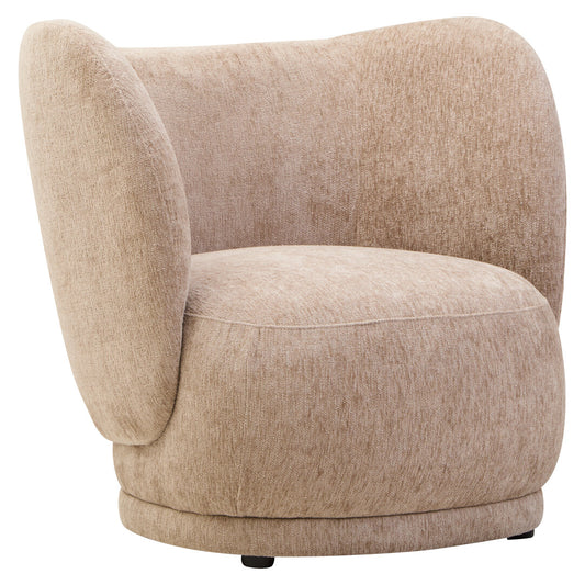 Hamptons Deep Stone Chenille Curved Chair