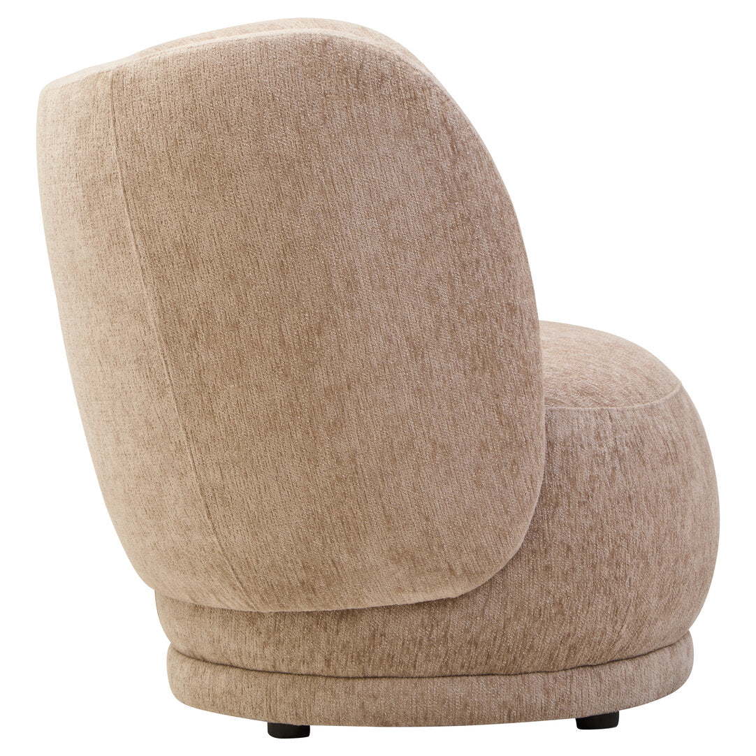Hamptons Deep Stone Chenille Curved Chair