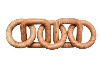 Empire Natural Wood Five Link Chain Decor
