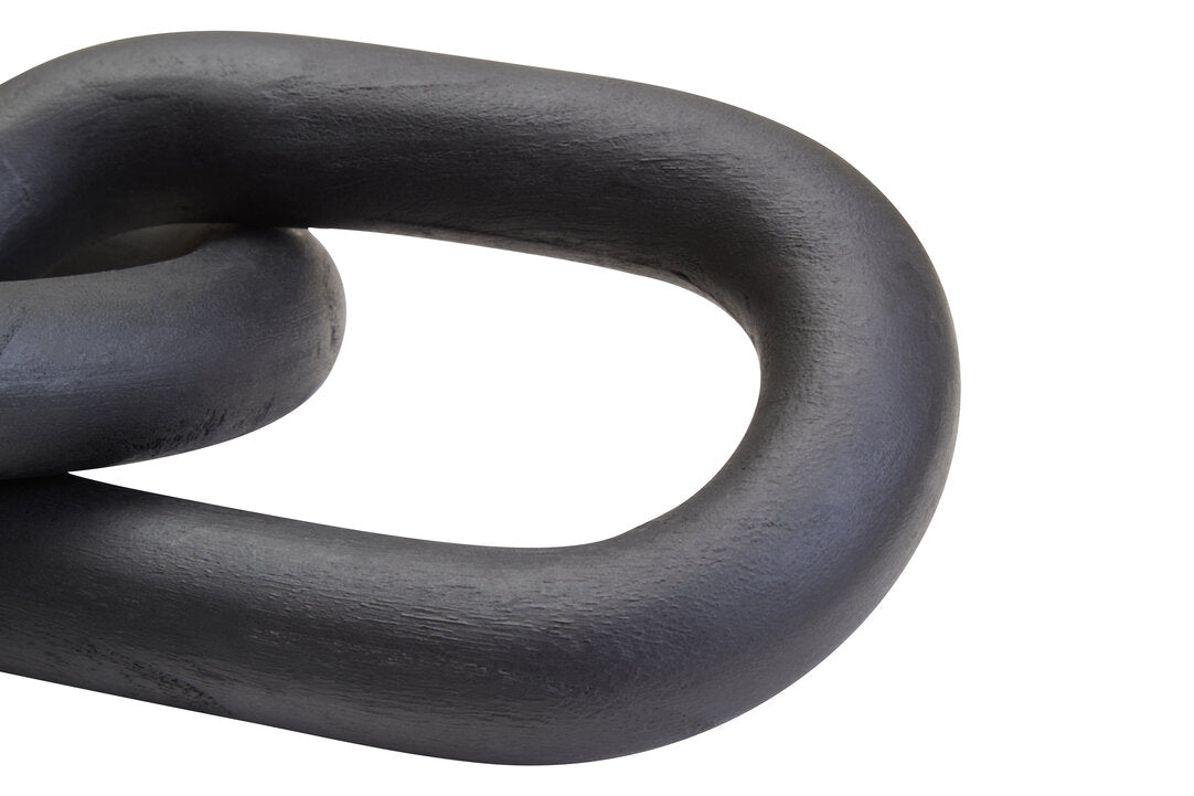 Empire Black Wood 2 Link Chain Decor