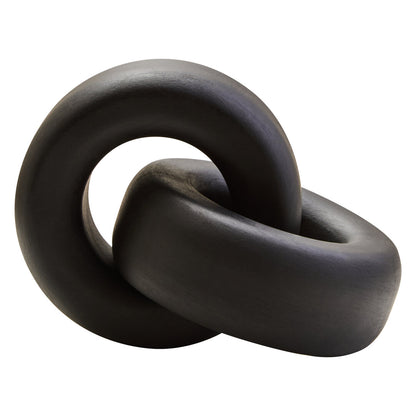 Empire Black Wood Large Knot Decor