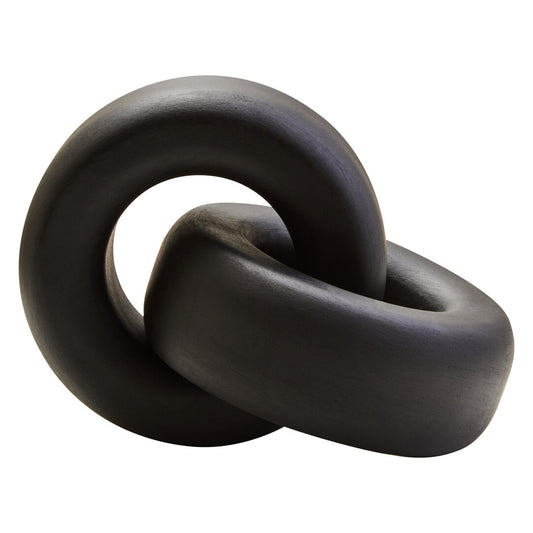 Empire Black Wood Large Knot Decor