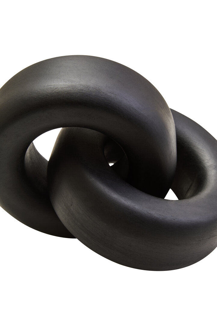 Empire Black Wood Large Knot Decor