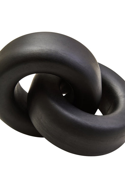 Empire Black Wood Large Knot Decor