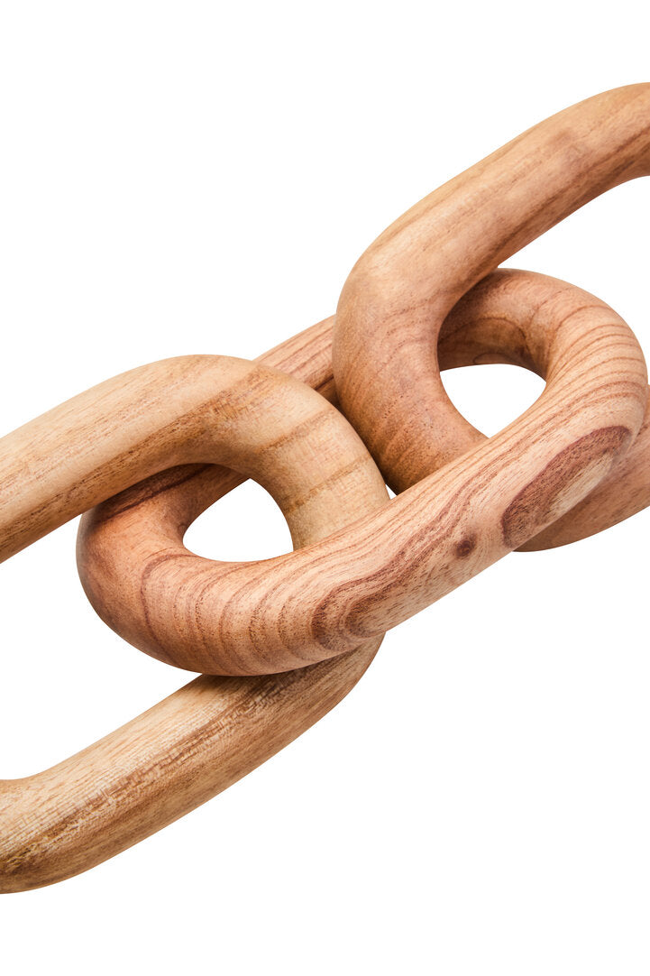 Empire Natural Wood 3 Link Chain Decor