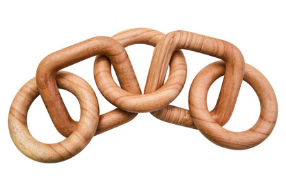 Empire Natural Wood Five Link Chain Decor
