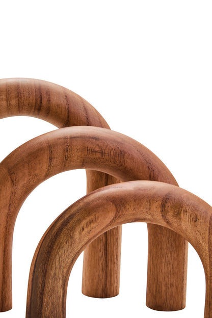 Empire Natural Wood Arch Sculpture