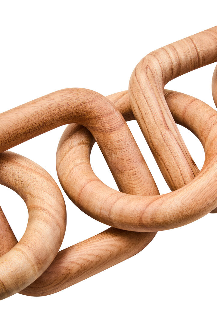 Empire Natural Wood Five Link Chain Decor