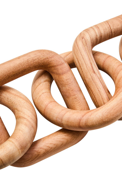 Empire Natural Wood Five Link Chain Decor