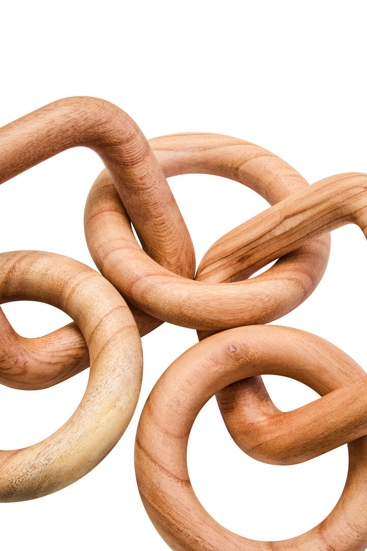 Empire Natural Wood Five Link Chain Decor