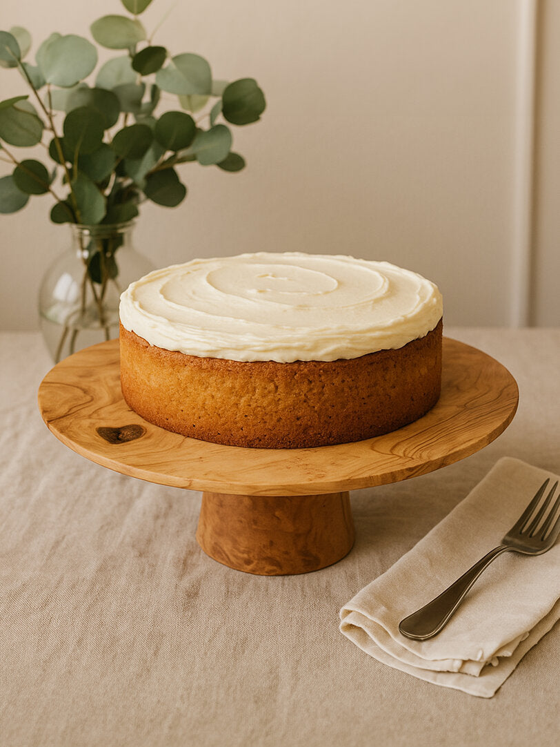 Rhythm Olive Wood Cake Stand