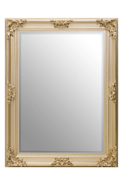 Aurelie Gold Finish Wooden Frame Wall Mirror