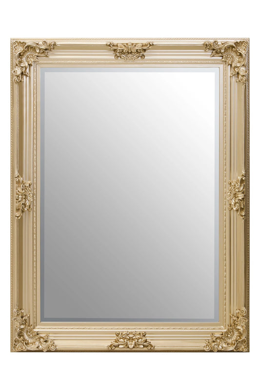 Aurelie Gold Finish Wooden Frame Wall Mirror