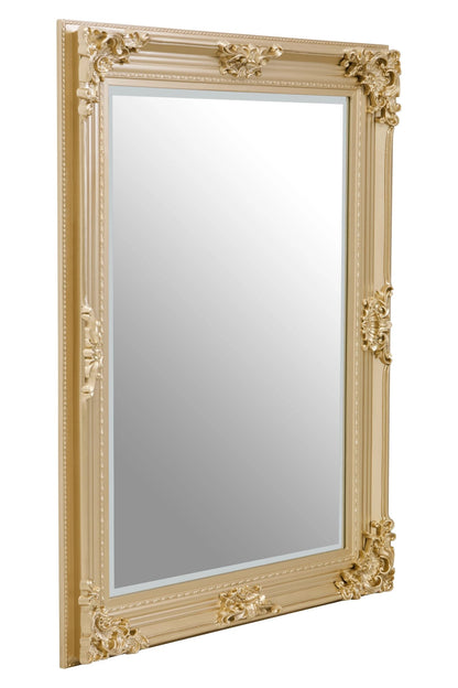 Aurelie Gold Finish Wooden Frame Wall Mirror