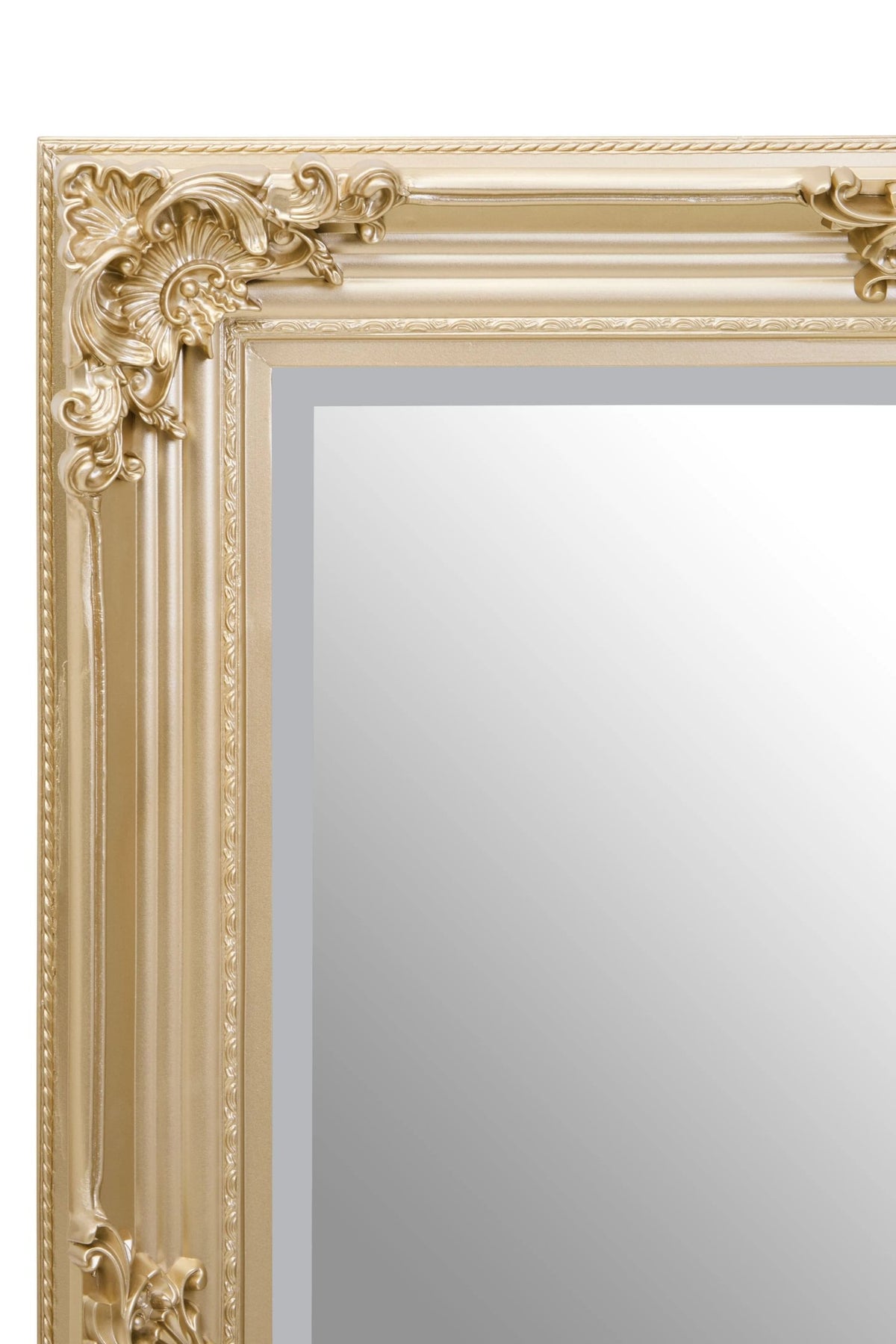 Aurelie Gold Finish Wooden Frame Wall Mirror
