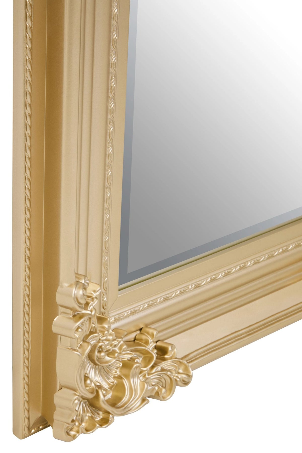 Aurelie Gold Finish Wooden Frame Wall Mirror
