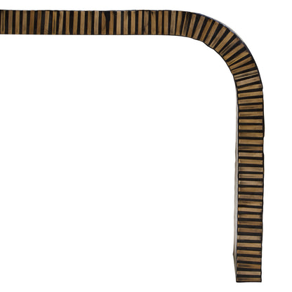 Grove Bamboo Inlay Curved Console Table