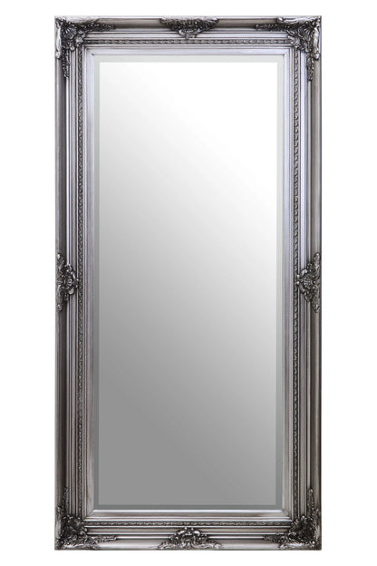 Silvane Silver Wooden Frame Full Length Wall Mirror