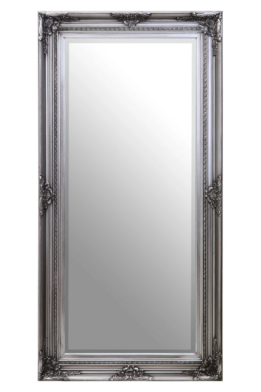 Silvane Silver Wooden Frame Full Length Wall Mirror