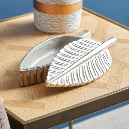 Link Silver Finish Plume Box