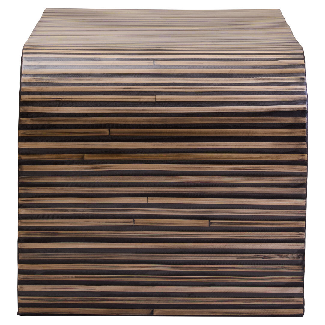 Grove Bamboo Inlay Curved Coffee Table