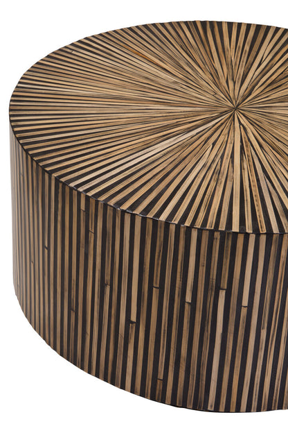 Grove Bamboo Inlay Round Coffee Table