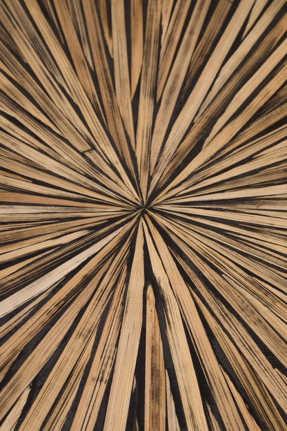 Grove Bamboo Inlay Round Coffee Table