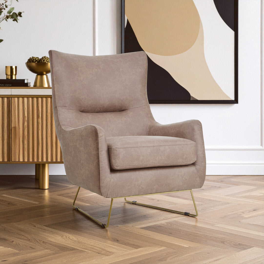 Arthur Brown faux leather Armchair
