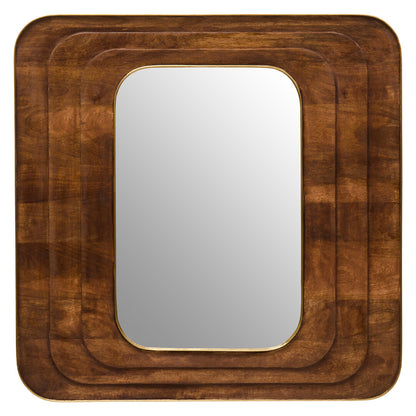 Haven Mango Wood Carved Wall Mirror