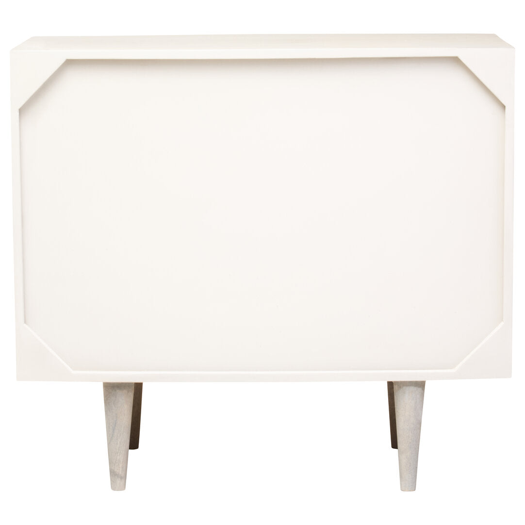 Bengal Two Door Greywash Carved Mango Wood Sideboard