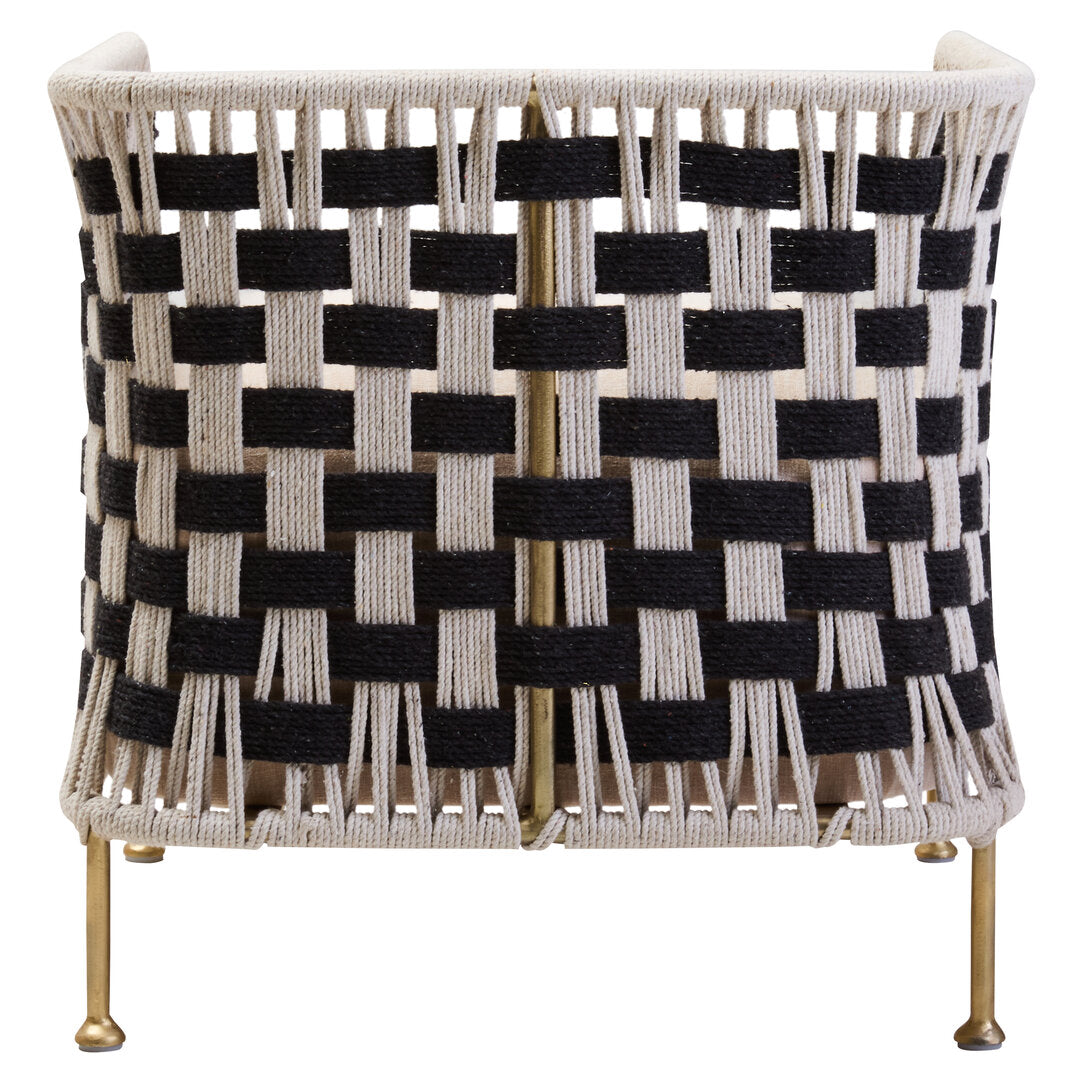 BengalBlack And White Jute Chair